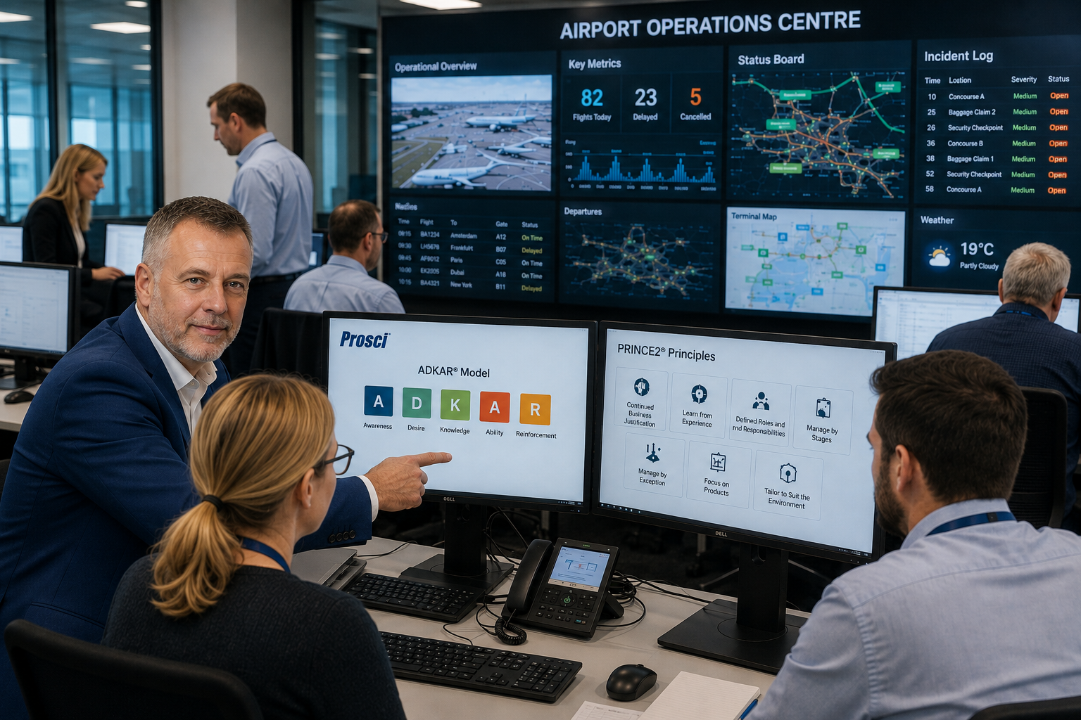 Simon Telling, Programme Manager and Prosci Business Change Practitioner specialising in airport operations and transformation